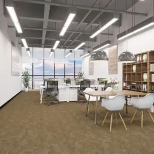 Celestial carpet tiles in an open-plan office